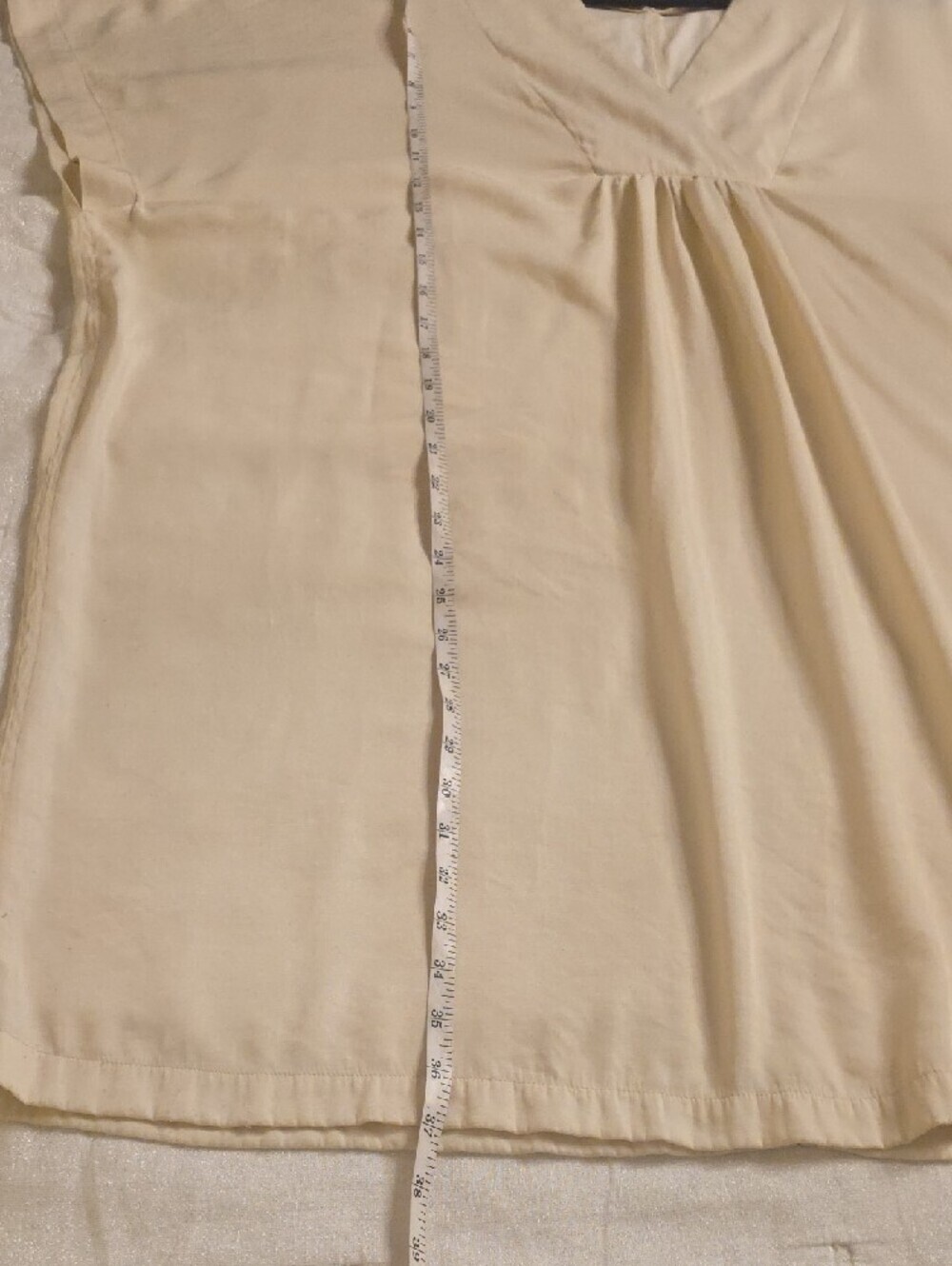 Gibson Latimer Cream V-Neck Tunic Dress Size XXL - Picture 10 of 13